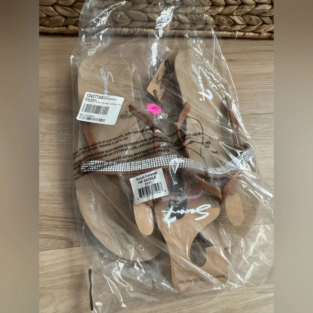 Seven7 Bondi Caramel Rhinestone Women's Sandals